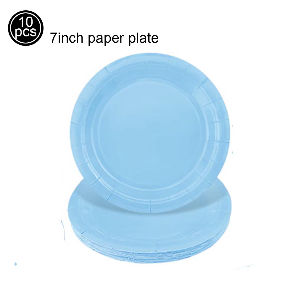 Assiettes en papier de 7 pouces
