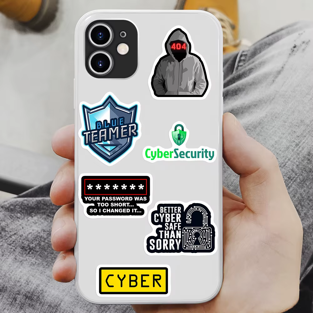 Autocollants de sécurité Anonymou pour ordinateur portable et téléphone, décalcomanies décoratives imperméables pour pare-feu Cracker, bouteille de scrapbooking, cybersécurité, hackers