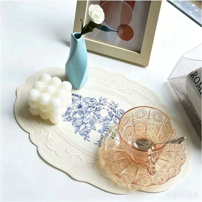 Set de table en silicone style européen rétro