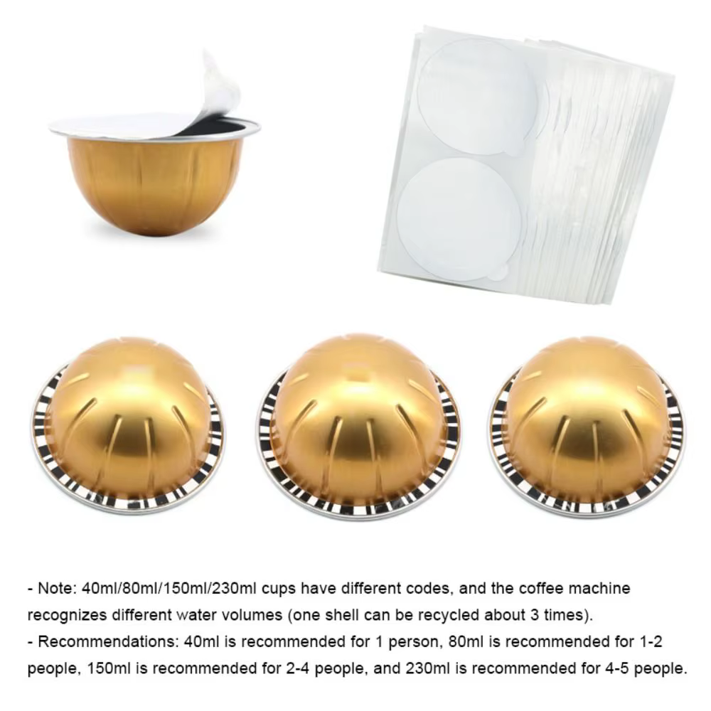 Capsules de café portables réutilisables et rechargeables