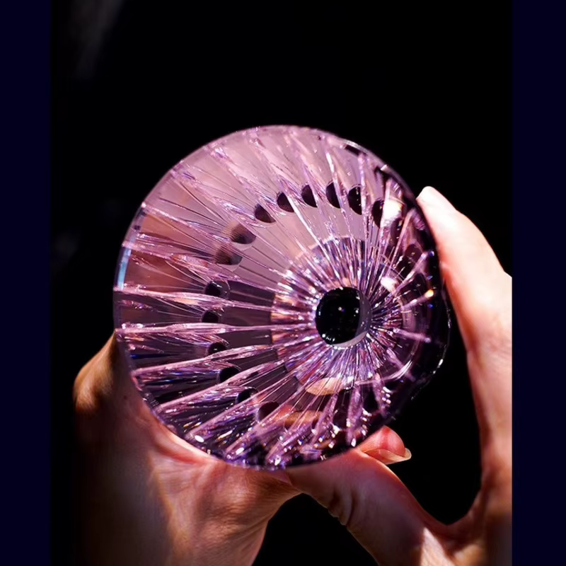 Fil de musique verres en cristal tasse à whisky verre à vin Unique cadeau pour ami chaîne géométrique Cognac renifleur
