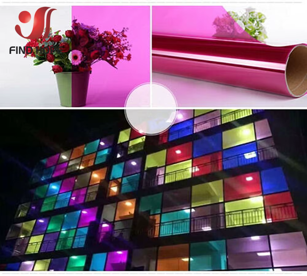 7 pièces Bundle 20 cm x 30 CM Film de fenêtre Transparent couleur teinte solaire auto-adhésif tache verre décor vinyle bricolage