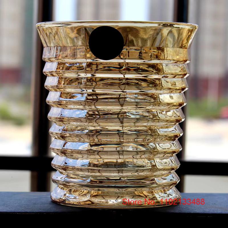Verres à whisky en cristal doré pour la maison