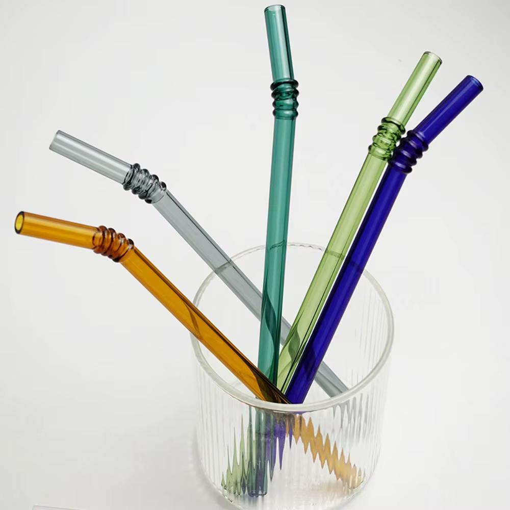 Pailles en verre réutilisables