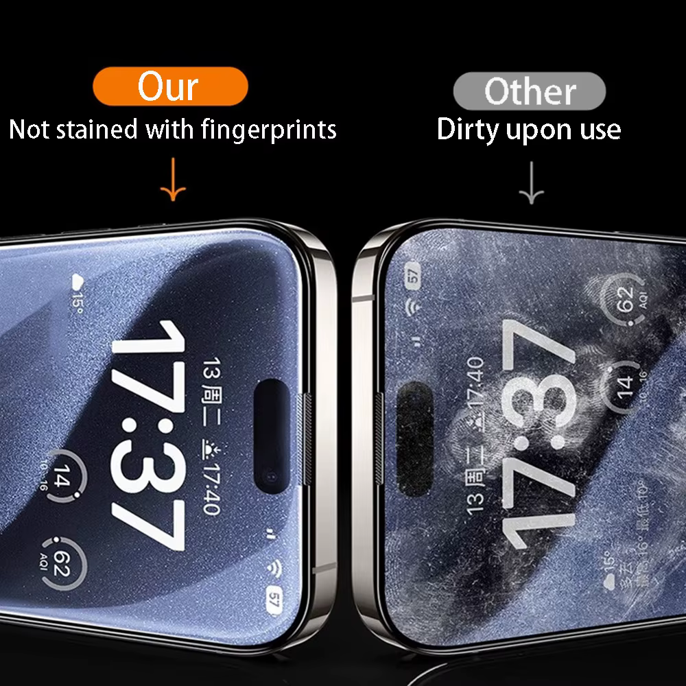 Protecteur d'écran en verre pour iPhone, Film de protection en poly, Verre du Guatemala pour iPhone 16 15 14 13 12 11 Pro Max 7 8 Plus X XS Max, 4 pièces