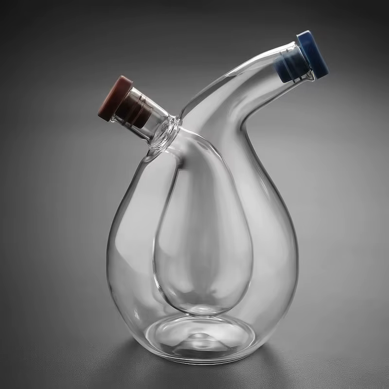 Bouteille en verre à double couche pour condiments et assaisonnement