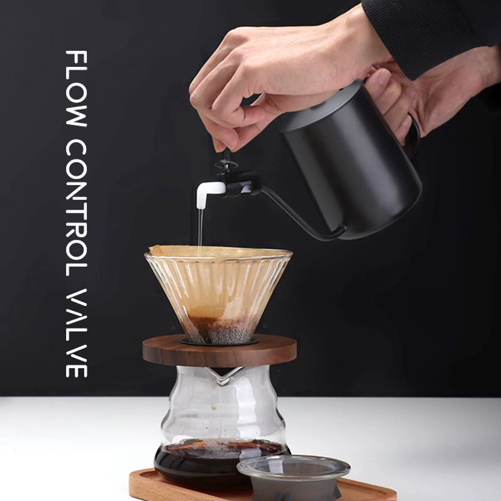 Coffeeware-Bouilloire goutte à col de cygne à bouche fine