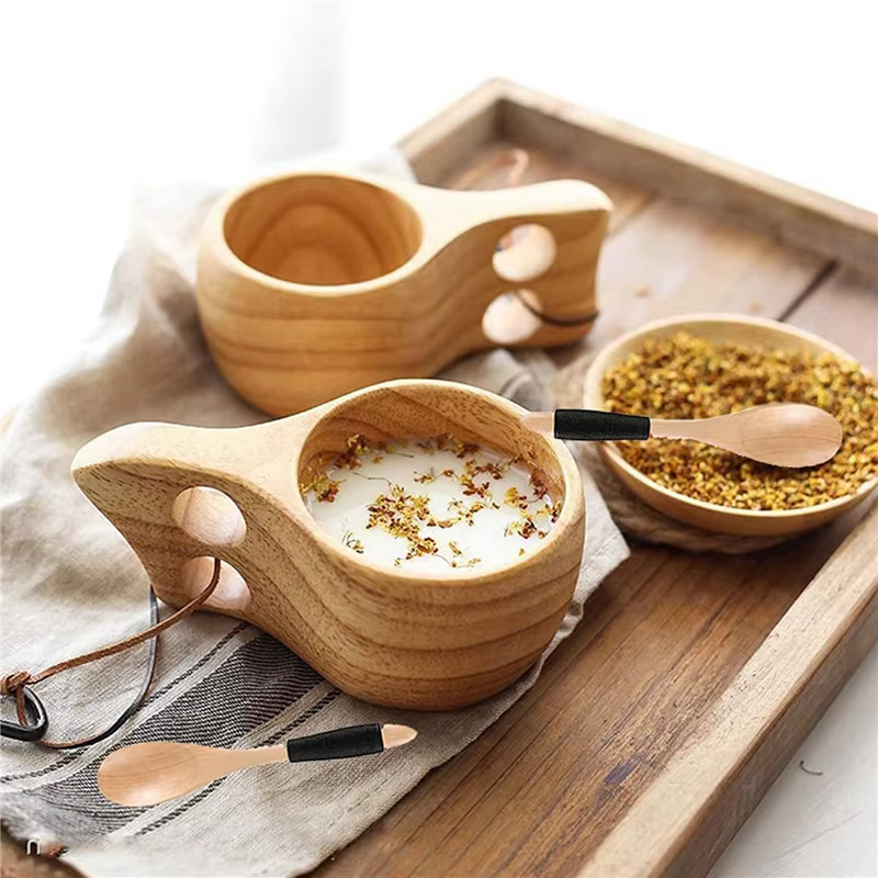 8Pack tasse en bois de Style nordique Kuksa