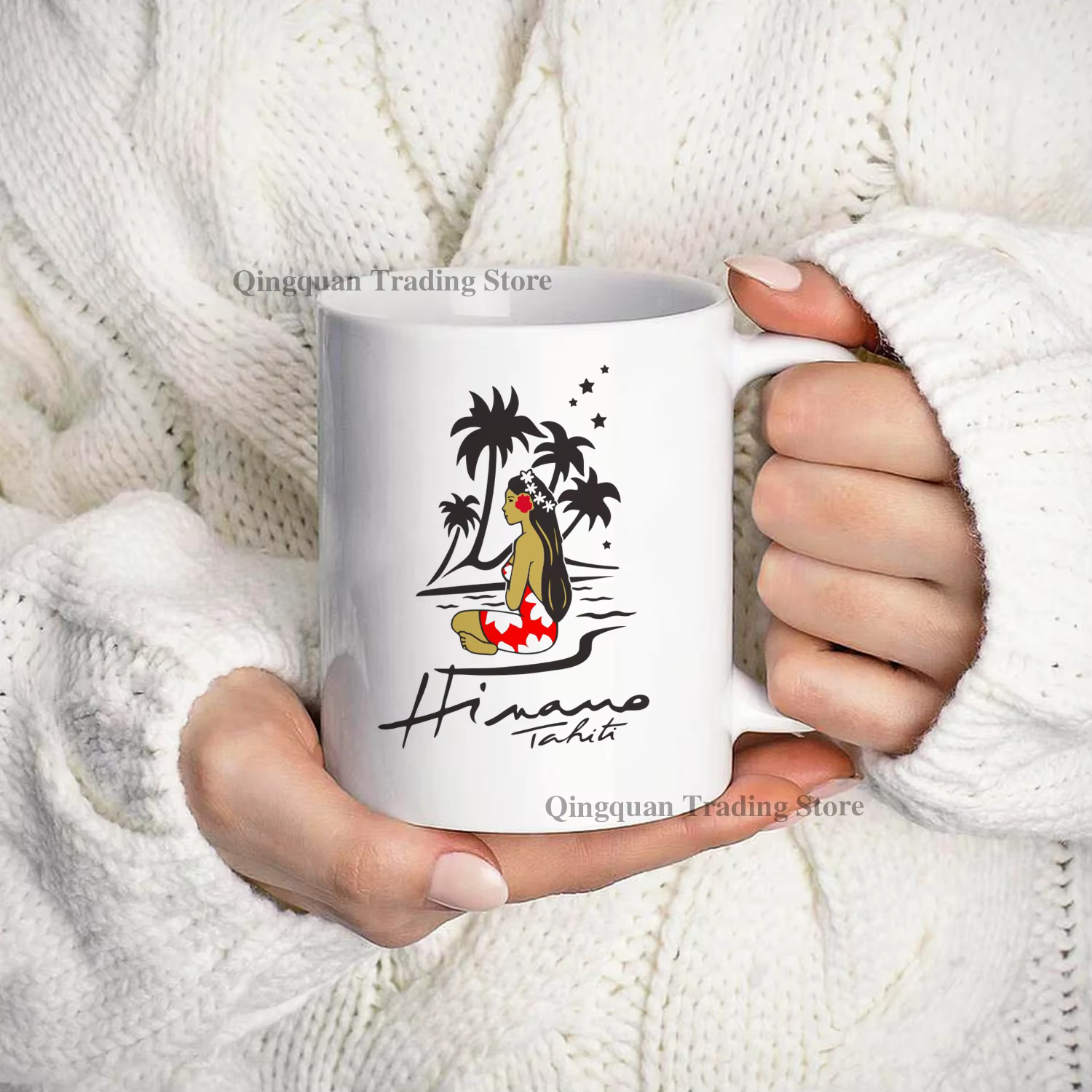 Hinano Tahiti bière émaillée tasse à café