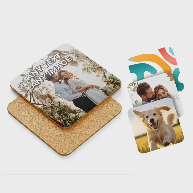 Sous-verres personnalisés avec photo