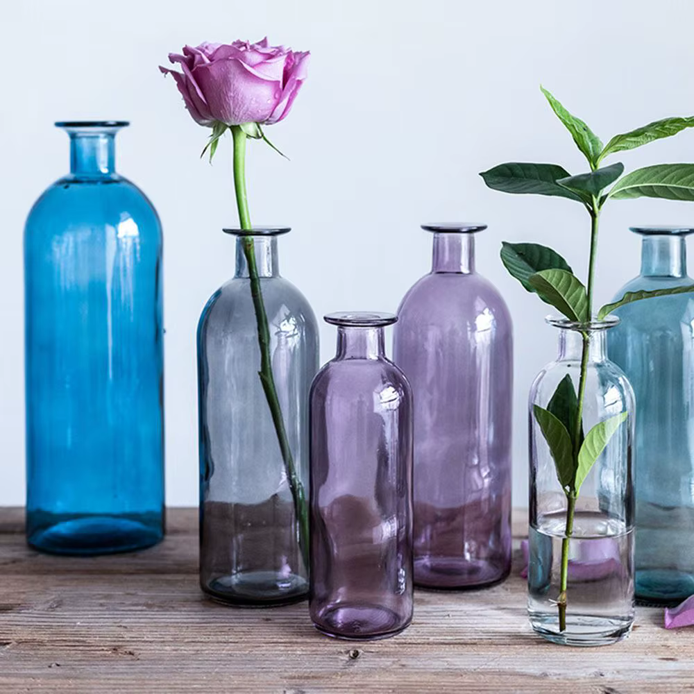 Vase en verre créatif nordique pour salon, mariages, fêtes, décoration florale, décoration de table, décoration de la maison