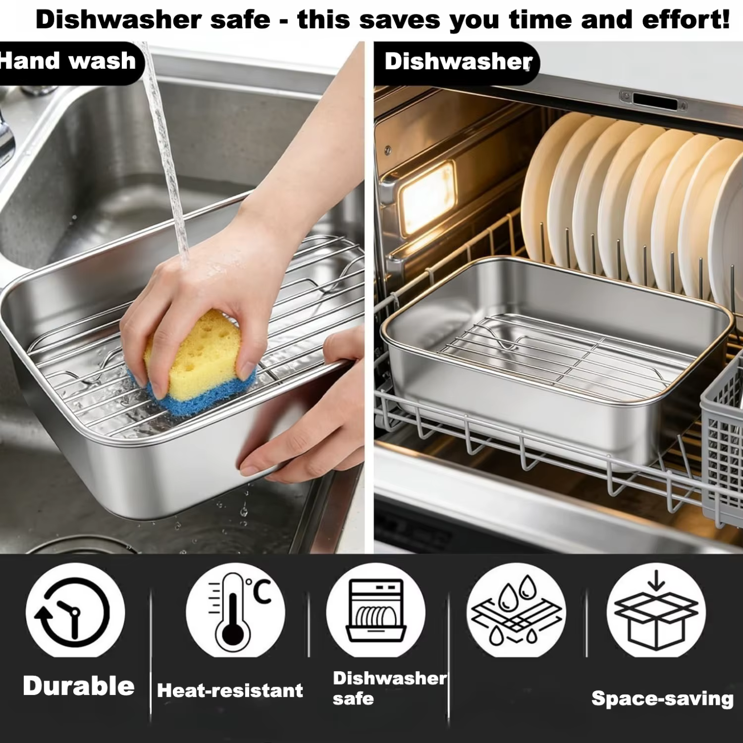 Plat à four en acier inoxydable pour friteuse à air