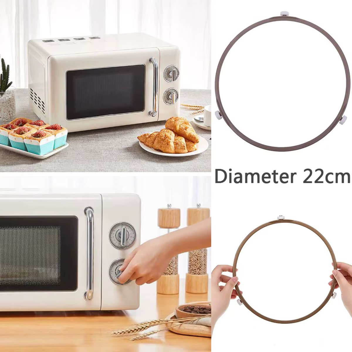 Anneau de support coloré pour micro-ondes