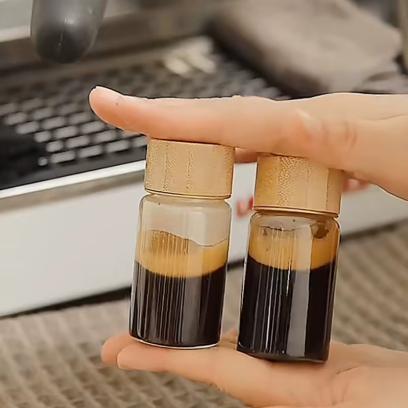Mini Bouteille en Verre pour Café