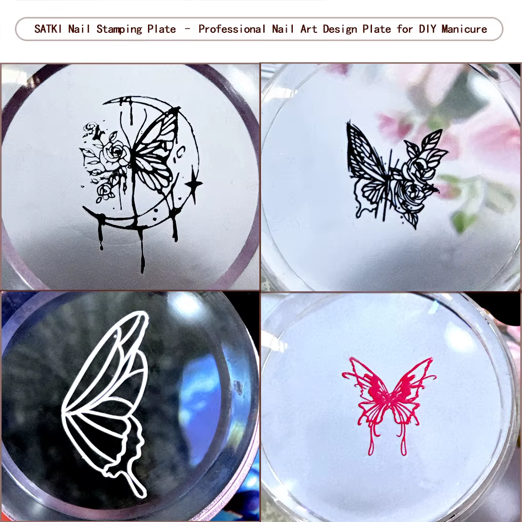 Plaque de stamping pour nail art, plaque en acier pour débutants, modèle de décoration d'ongles sans peinture manuelle, croix, crâne gothique, éléments rock, gel de stamping, moule à vernis à ongles,