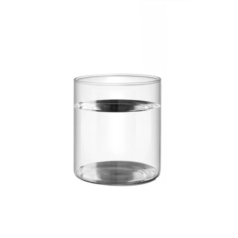 Bougeoir en verre contemporain cylindres