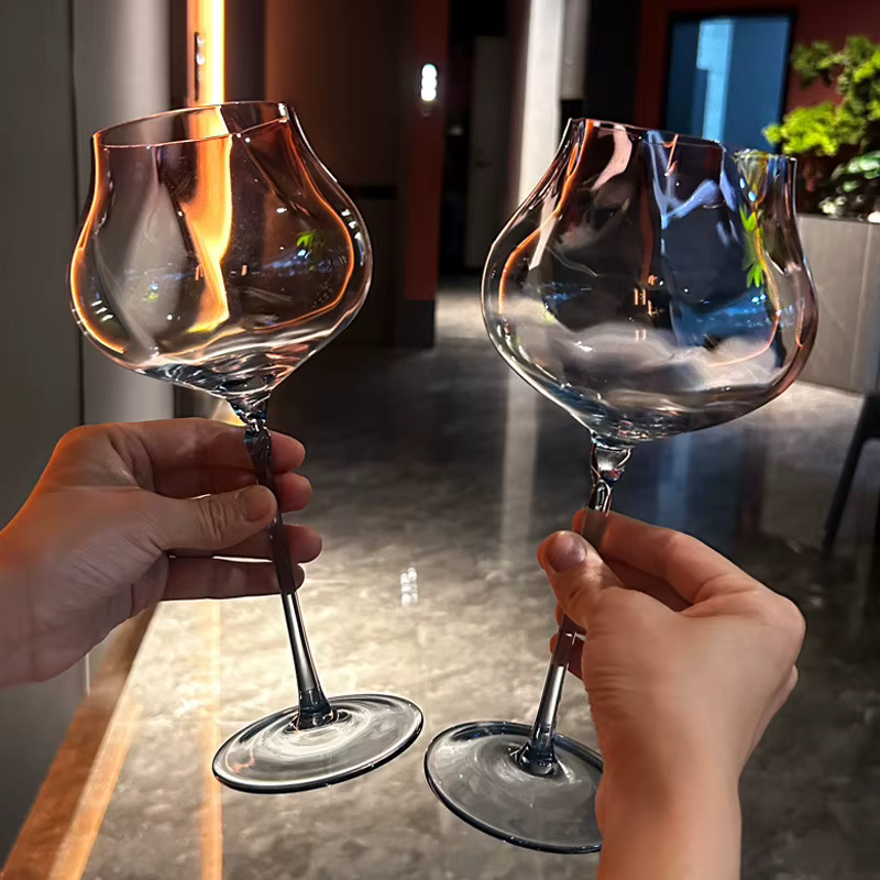 Verres à vin rouge nickel é de grande capacité