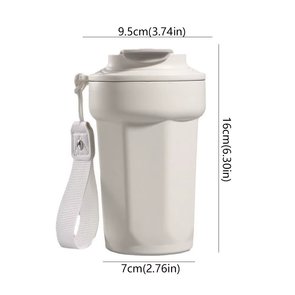 Tasse à café créative à huit angles en acier inoxydable