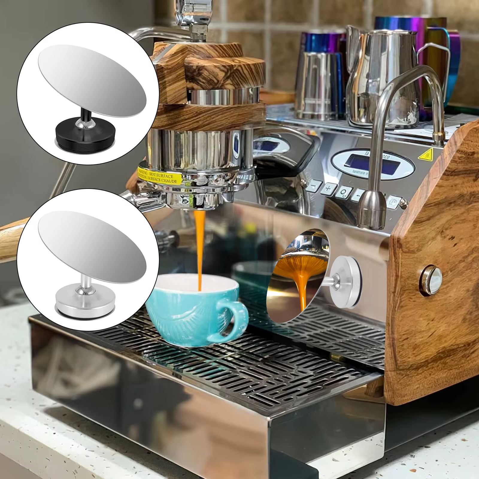 Miroir d'extraction de café magnétique