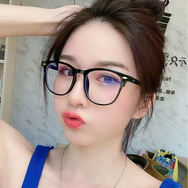 Lunettes ultralégères rétro transparentes, monture unie pour hommes et femmes, Anti-lumière bleue, décoration de fête, fausses lunettes