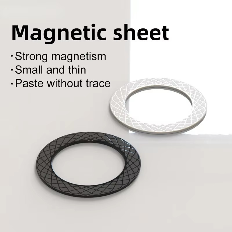 Anneau de plaque magnétique pour chargeur sans fil Magsafe, feuille de fer autocollante, support de téléphone magnétique pour voiture Apple iPhone 14 13 12 Xiaomi