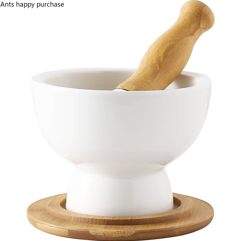 Mortier et pilon en céramique, broyeur à épices, bol de broyage manuel, outils de broyage des aliments