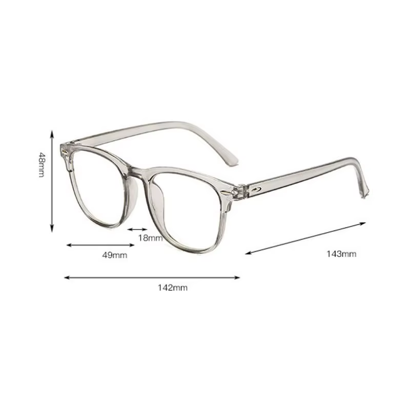 Lunettes ultralégères rétro transparentes, monture unie pour hommes et femmes, Anti-lumière bleue, décoration de fête, fausses lunettes
