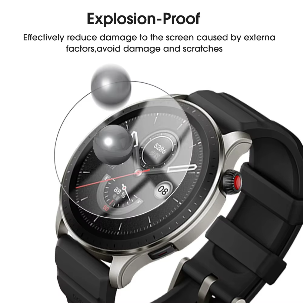 Film protecteur en verre pour écran de montre intelligente, couverture complète, 33mm, 34mm, 35mm, 36mm, 37mm, 38mm, 39mm, 40mm, 41mm, 42mm, 44mm, 30mm-46mm