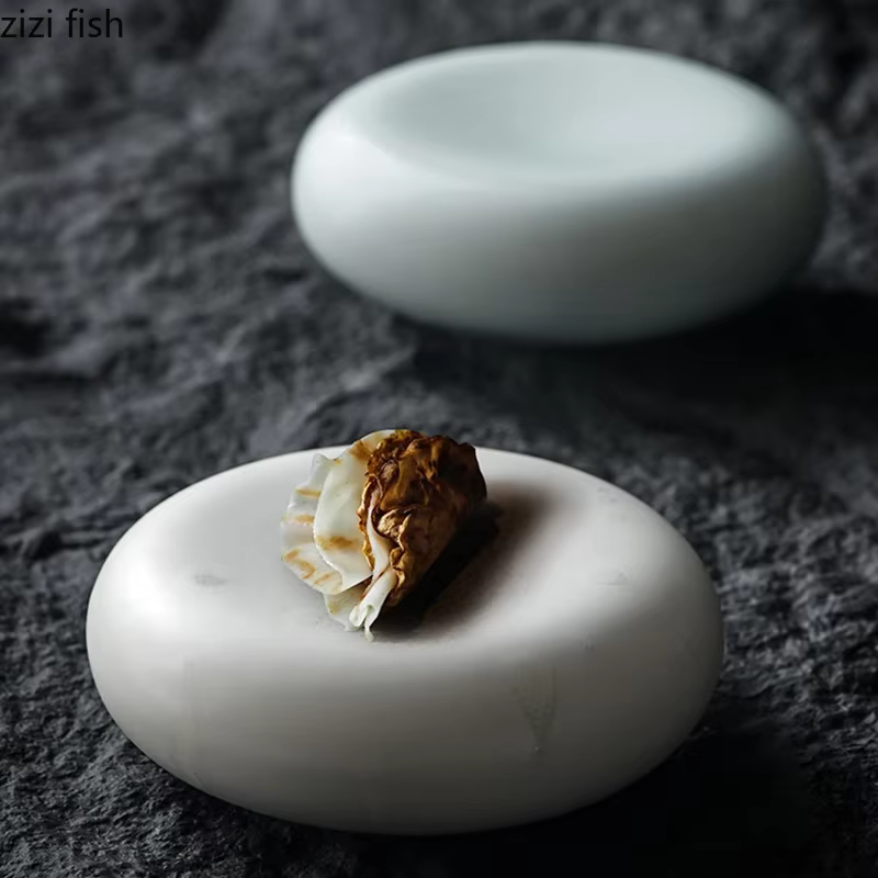 Assiette double couche en céramique solide