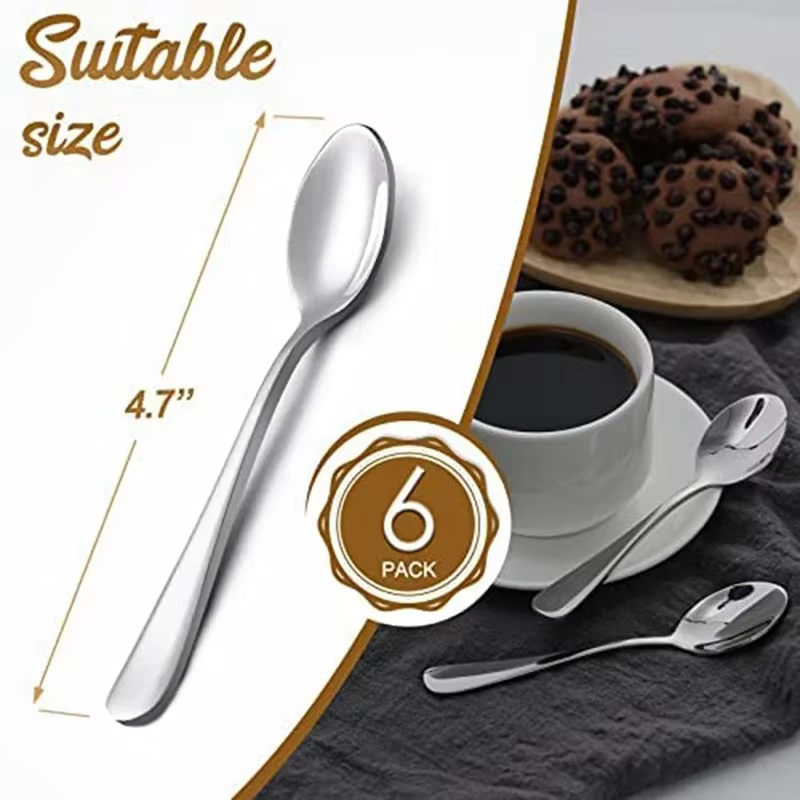 6 pièces de cuillère à expresso