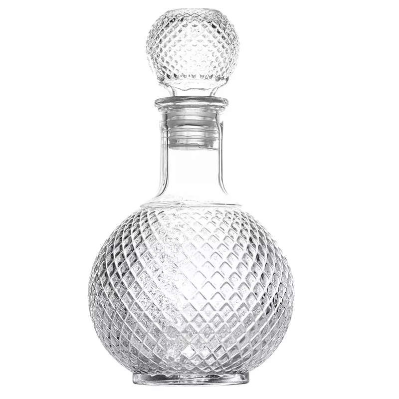 Carafe à liqueur en verre avec bouchon Globe hermétique