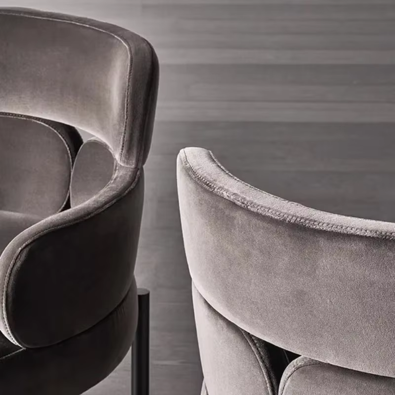 Chaises de Salle à Manger Ergonomiques Confortables et Modernes, Fauteuil d'Accent Esthétique, Mobilier de Cuisine en Cuir