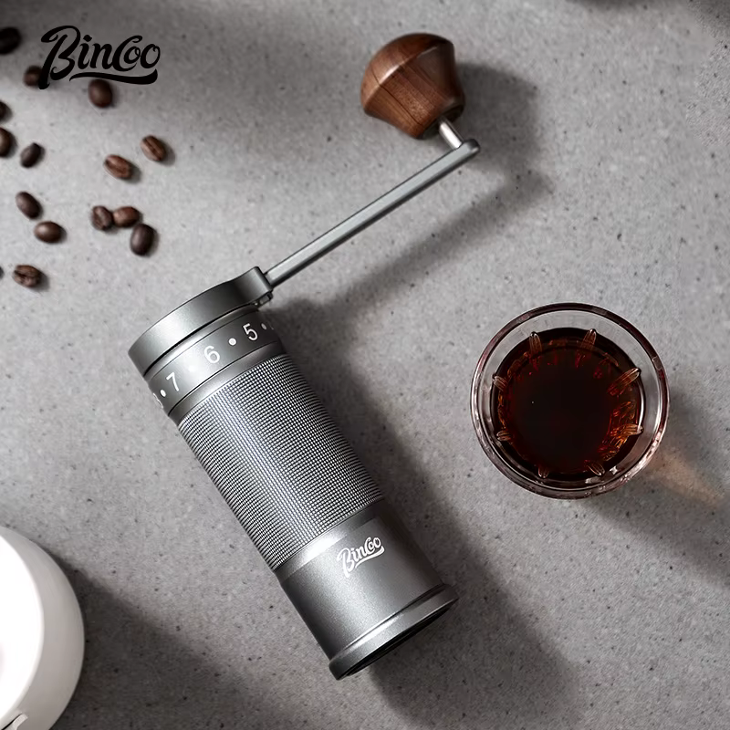 Bincoo moulin à grains de café manuel 420 acier inoxydable 6 étoiles noyau manivelle