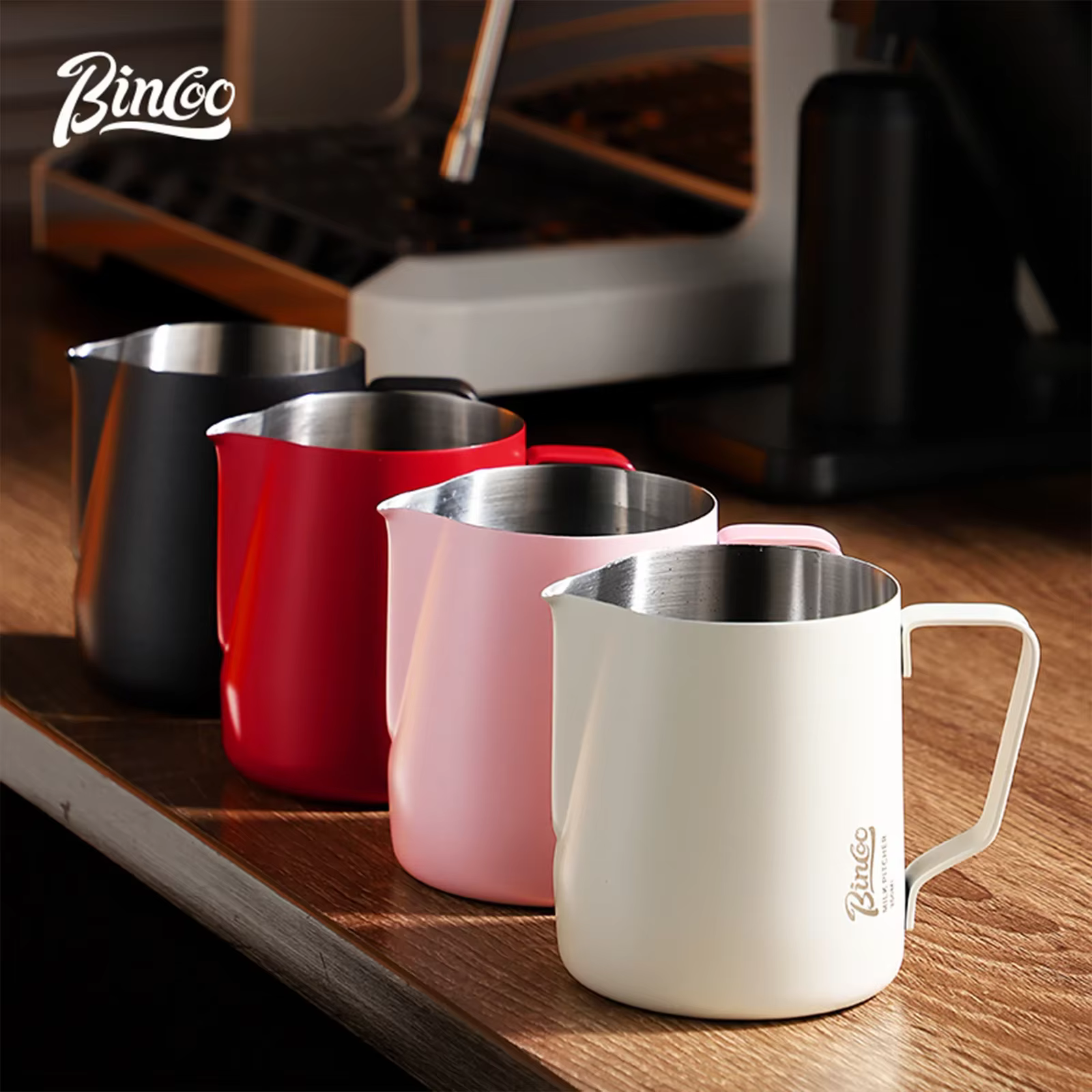 BINCOO 350/600ML pichet à mousser le café