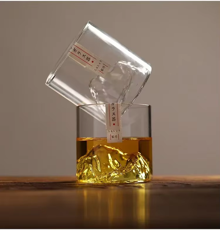 Tasse d'eau en verre polyvalente Transparent 180/300ML