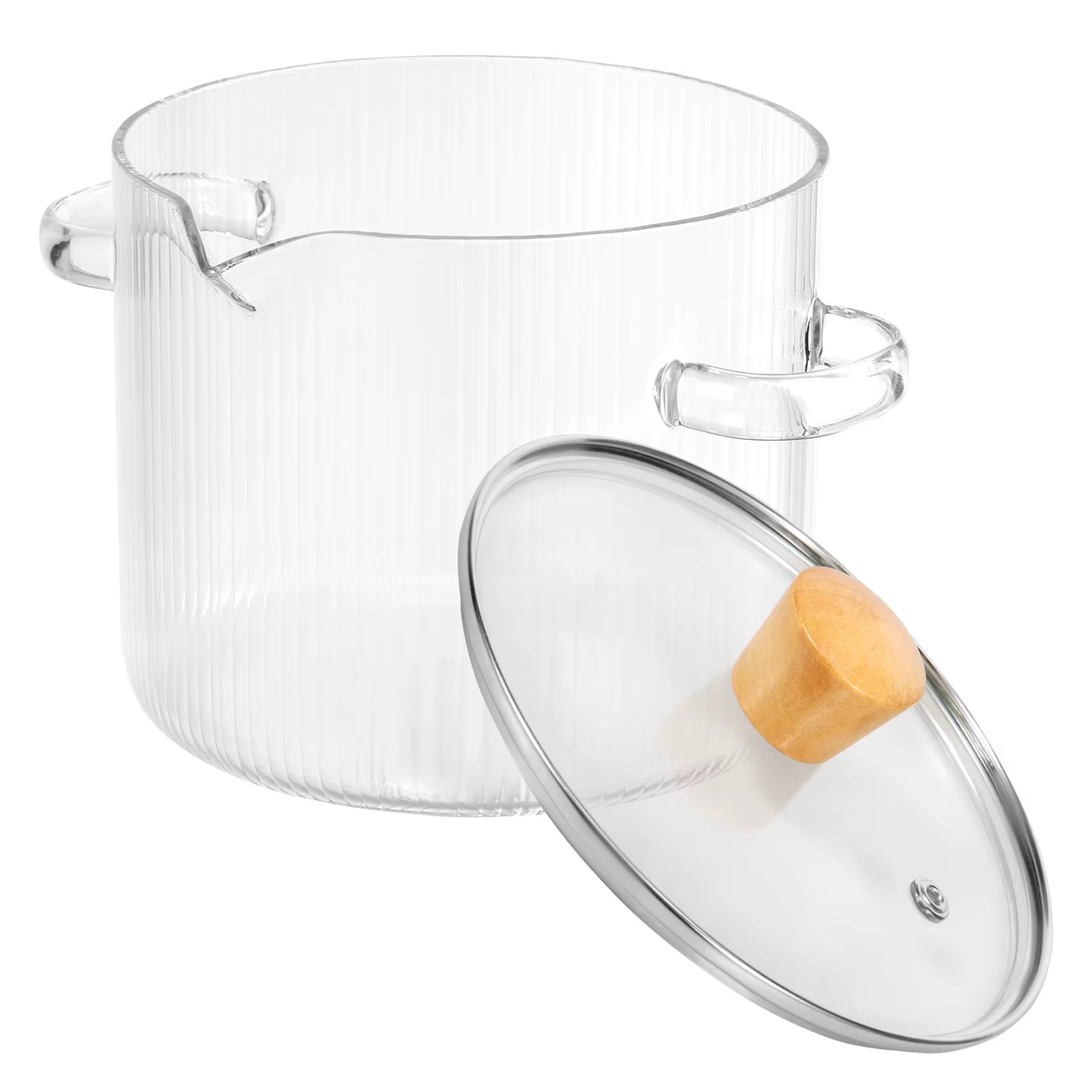 Marmite en verre 1.6/2.3L avec couvercle