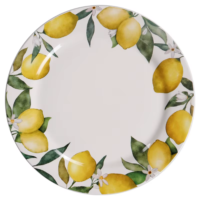 Assiette Créative en Céramique Style Citron pour Cuisine Maison