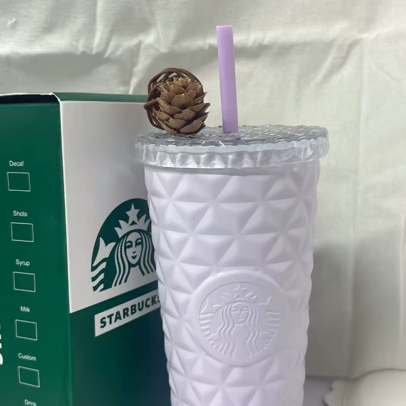Gobelet Starbucks 500 ml Motif Diamant Lavande Rêveuse