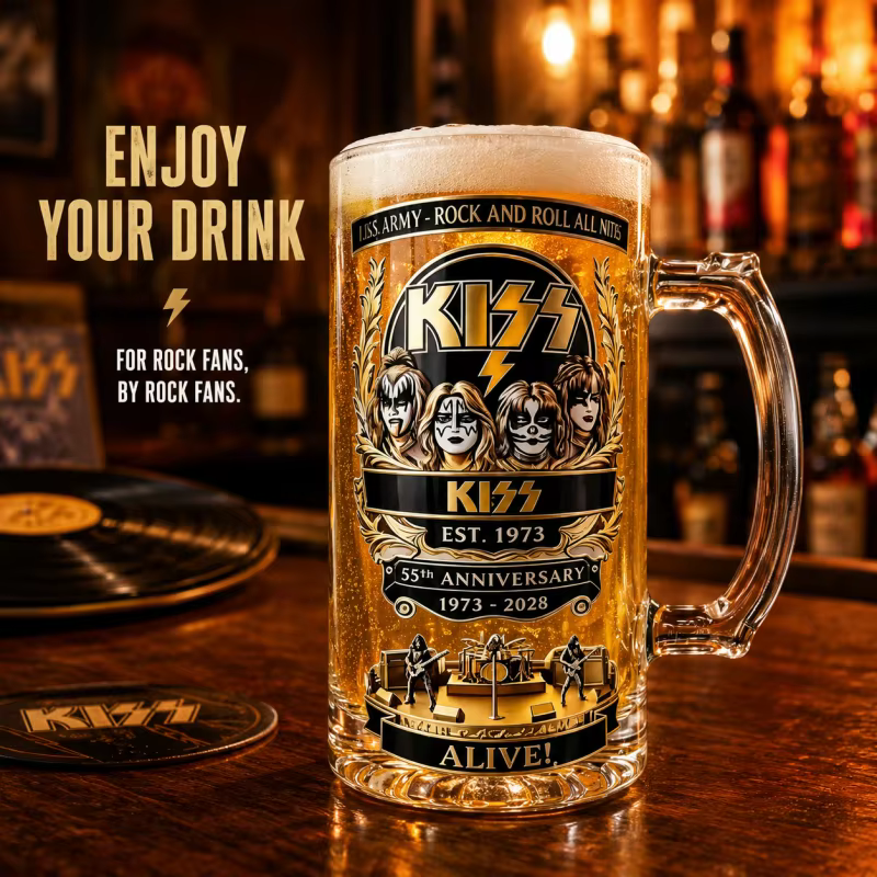Chope à bière en verre transparent avec poignée