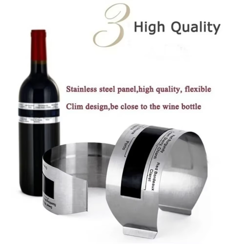 Clip de thermomètre à vin en acier inoxydable