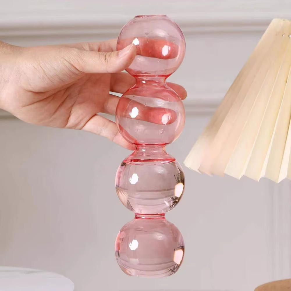 Vase en verre romantique