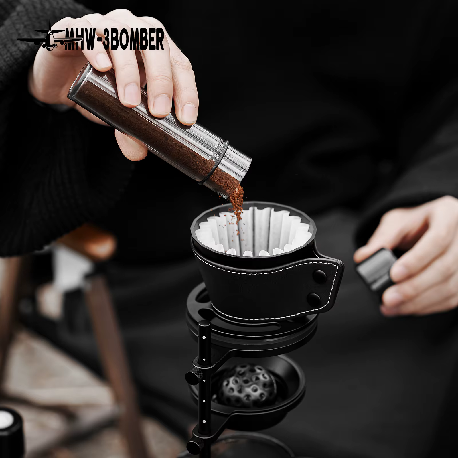 3BOMBER verser sur cafetière ensemble 500ml verre