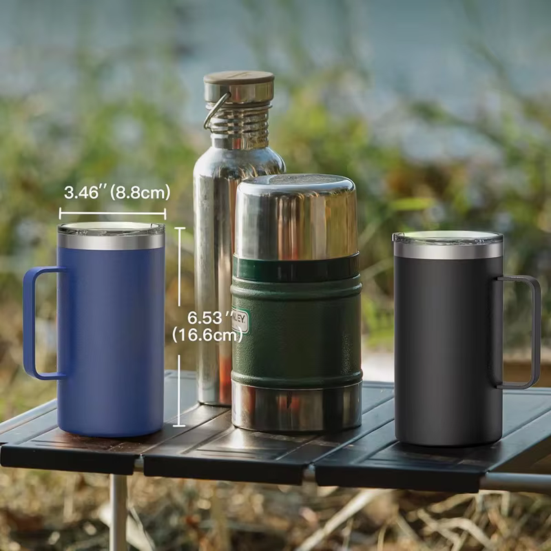 Tasse à café en acier inoxydable de 680ml