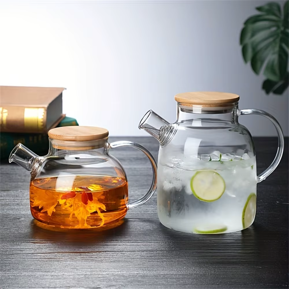 Théière en verre de grande capacité 1L/1