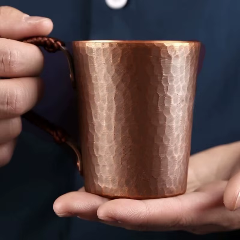 Tasse à café Vintage en cuivre pur