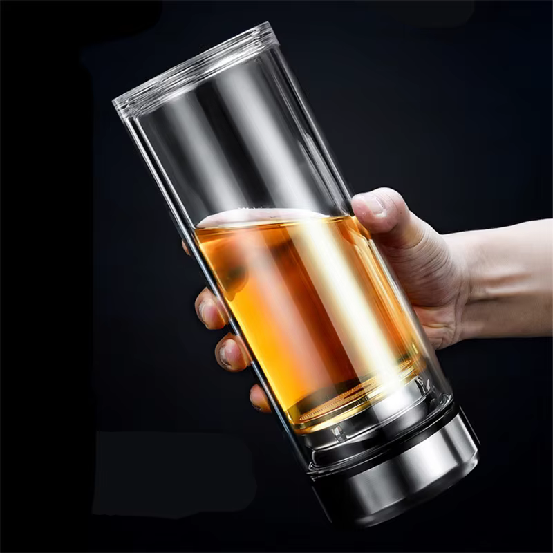 Bouteilles de thé en verre étanches avec infuseur