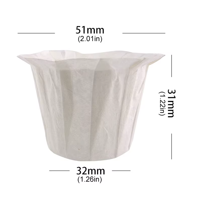 Filtre à café en papier jetable universel pour cafetière K-Cups réutilisable à portion individuelle Keurig-paquet de 100