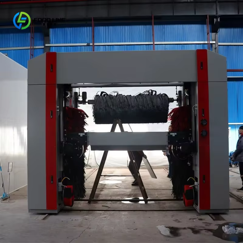 Machine de lavage de voitures en tunnel personnalisée avec 5 brosses, conception entièrement automatique, haute efficacité, équipement de lavage de véhicules