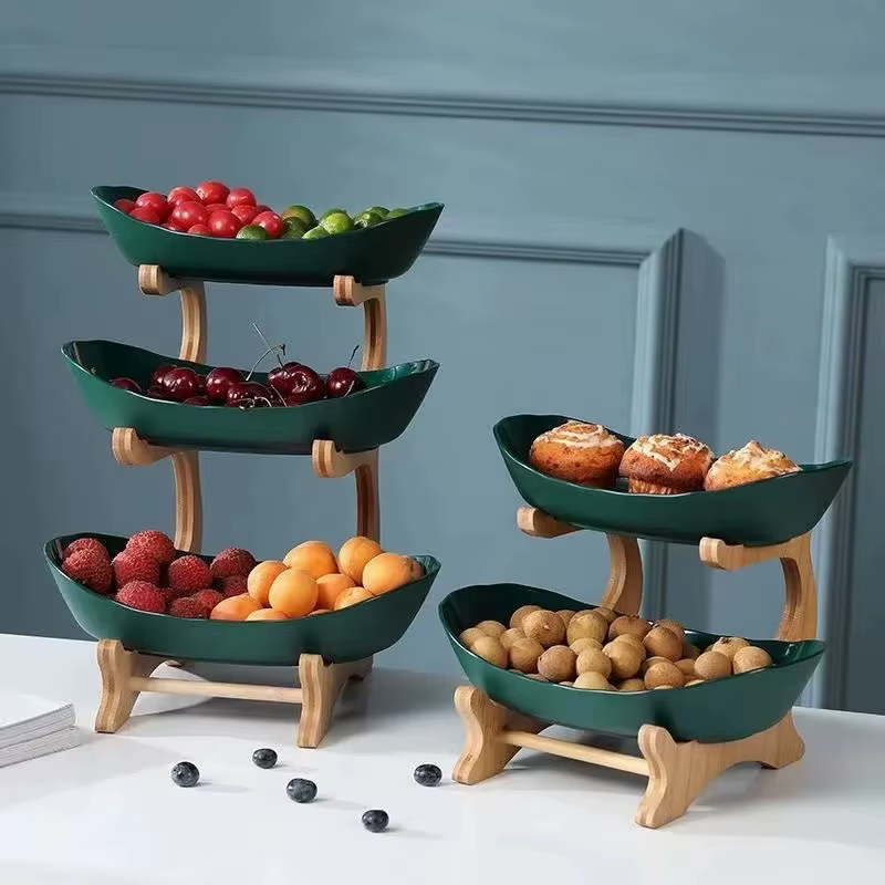 Assiette à fruits créative à 2/3 couches