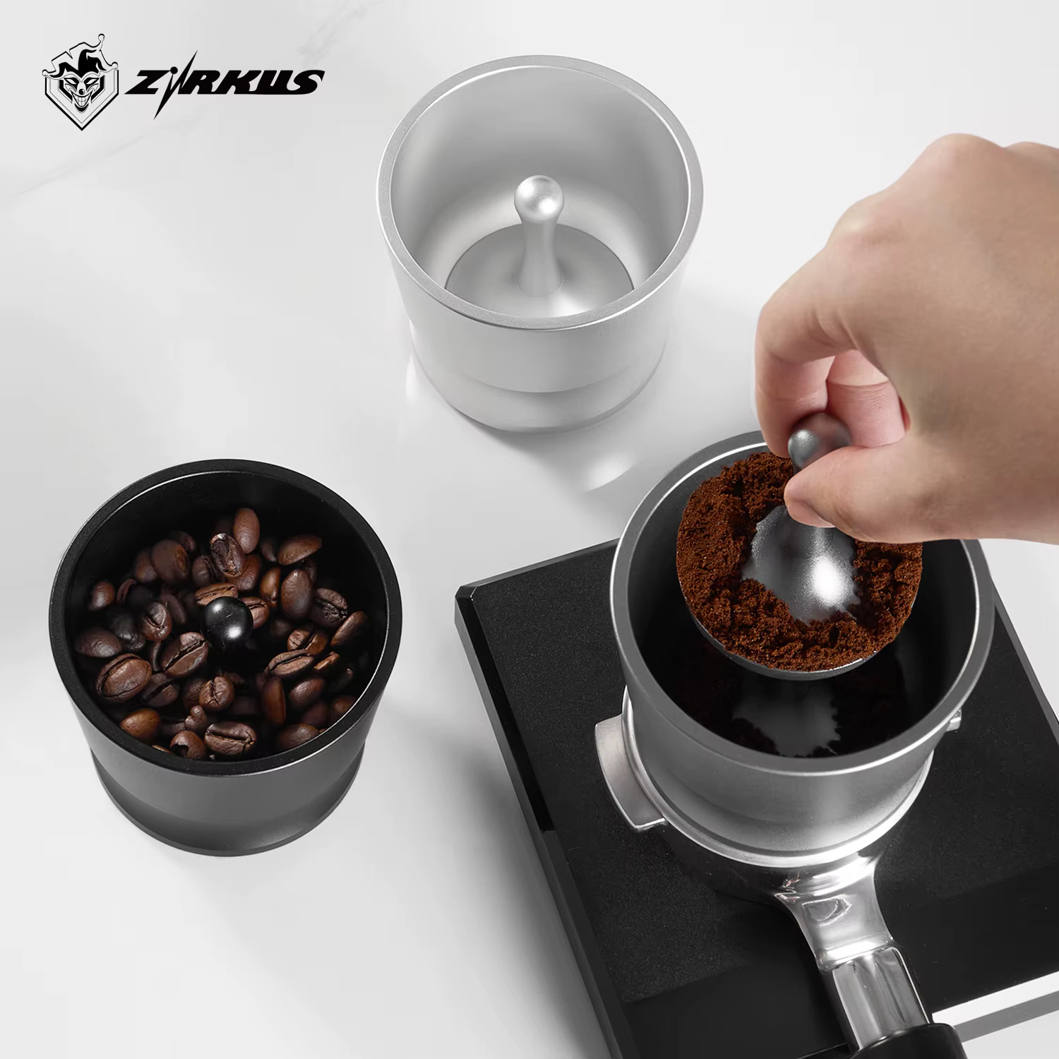 ZIRKUS – Tasse doseuse à café 51/54/58 mm en alliage d'aluminium
